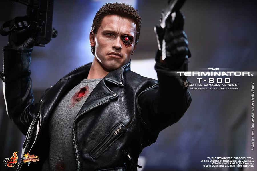 Movie Masterpiece DX Terminator 2 1/6 scale figure T-800 japan import Hot Toys 901980 Battle Damage version